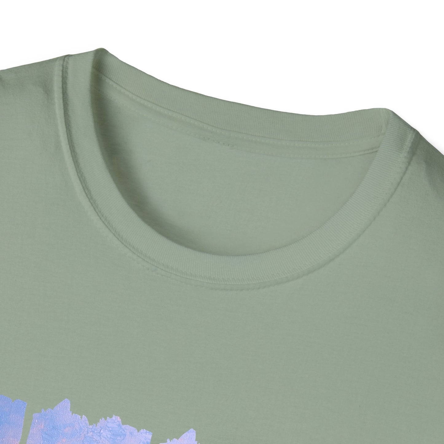 Sunset Ocean Panel T-Shirt — "Pray Without Ceasing" Inspirational Beach Tee