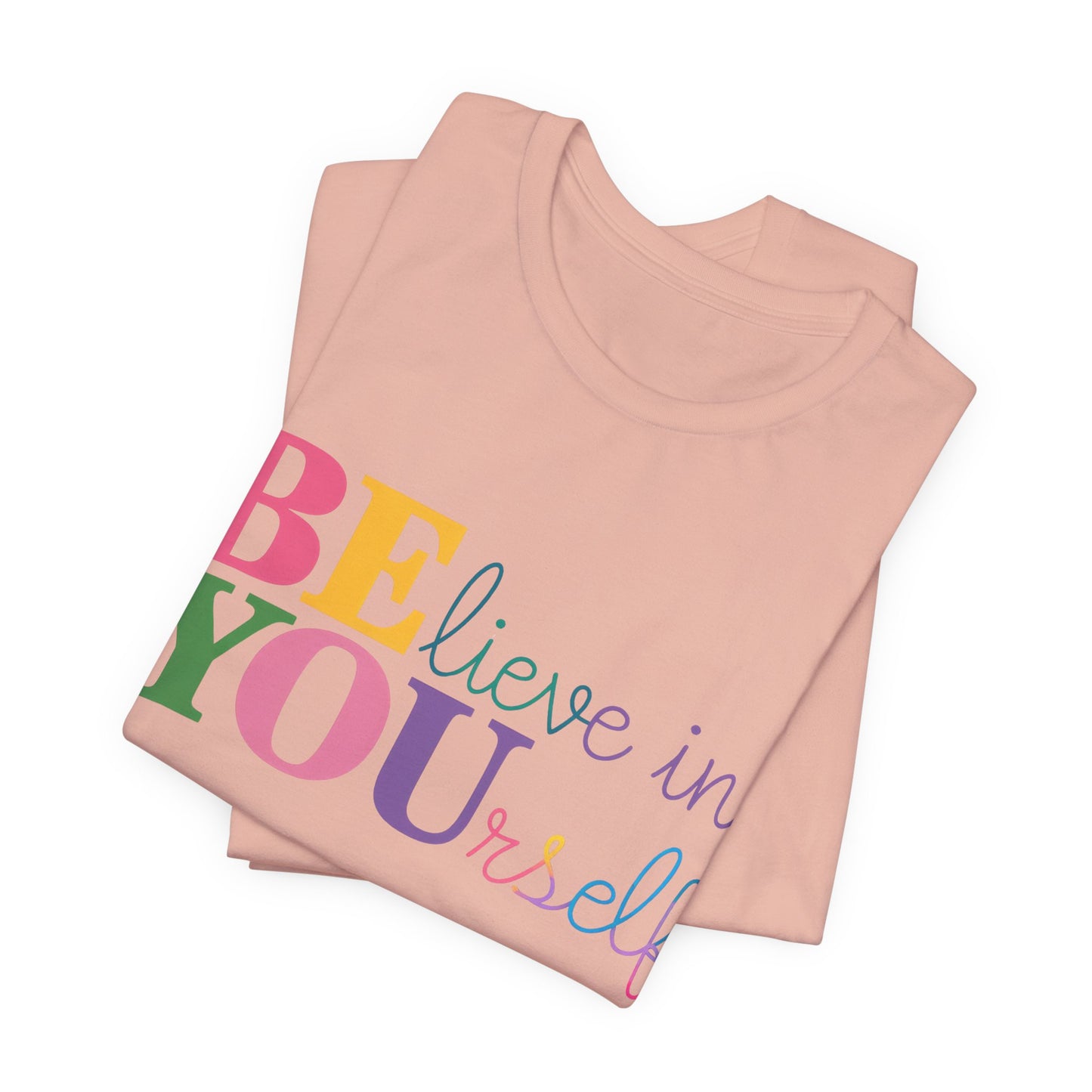 Believe in Yourself Colorblock Tee