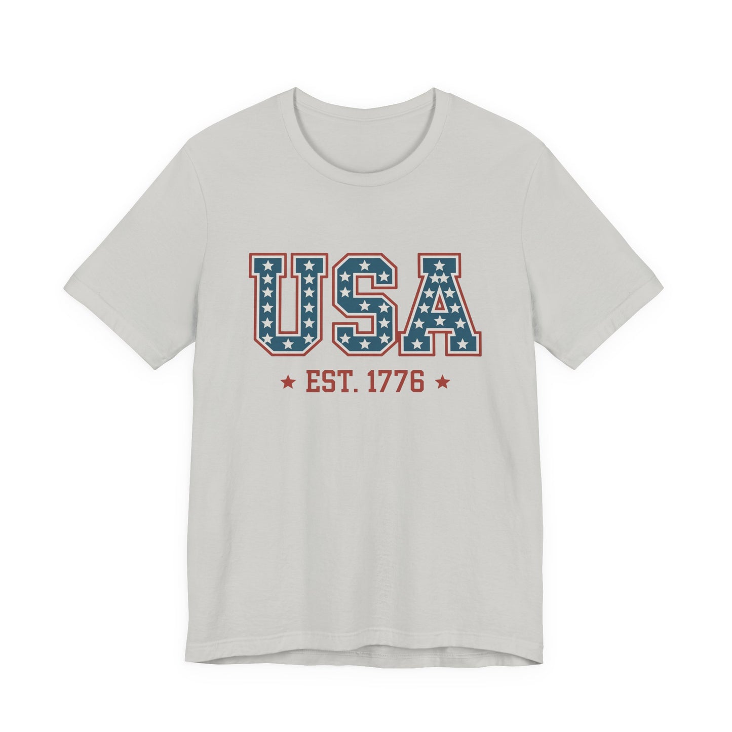 USA Est. 1776 T‑Shirt — Patriotic American Flag Stars Tee