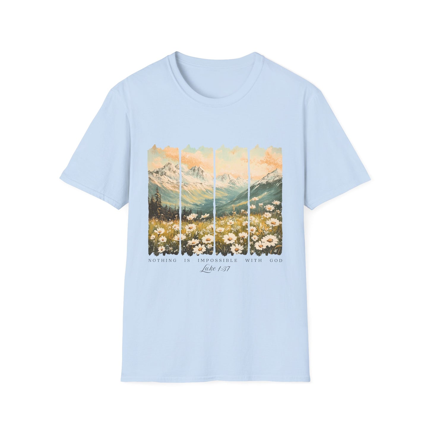 Mountain Meadow Vintage Graphic T-Shirt — Live Wild Scenic Nature Tee