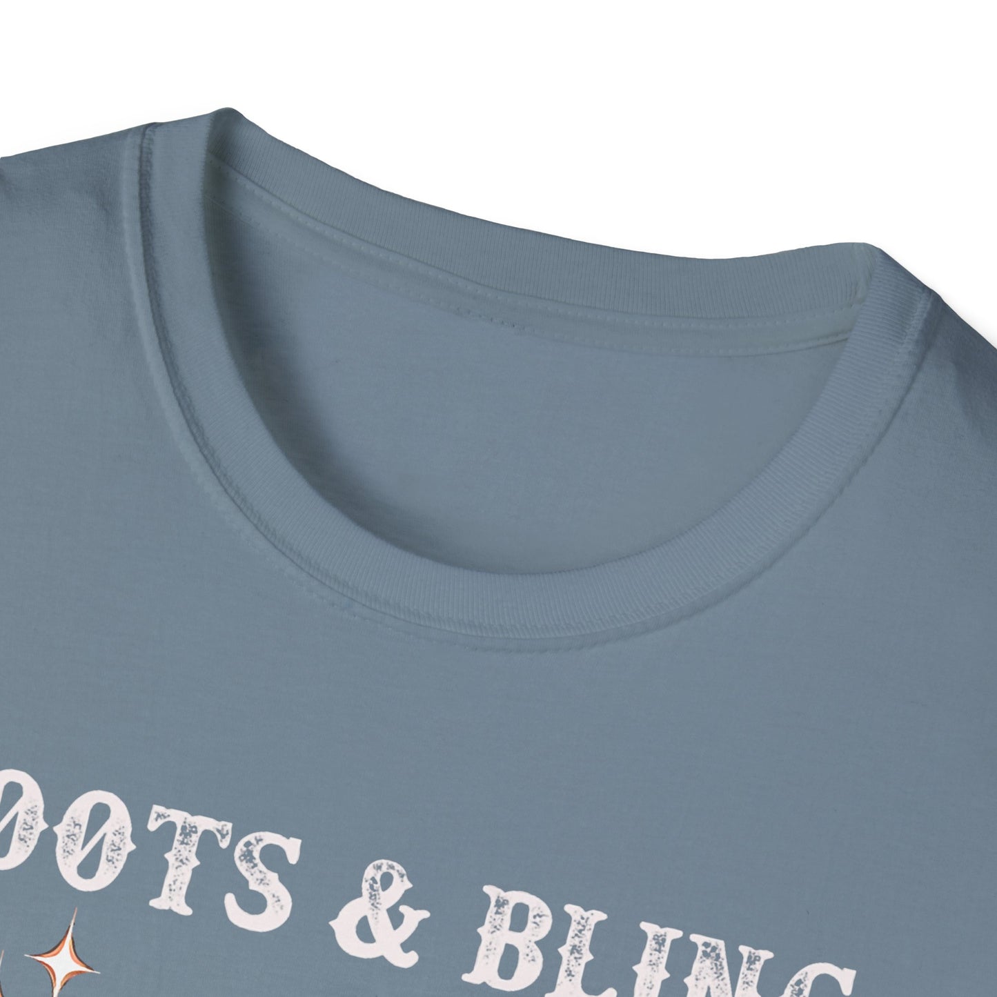 Cowgirl T-Shirt — "Boots & Bling" Floral Western Tee