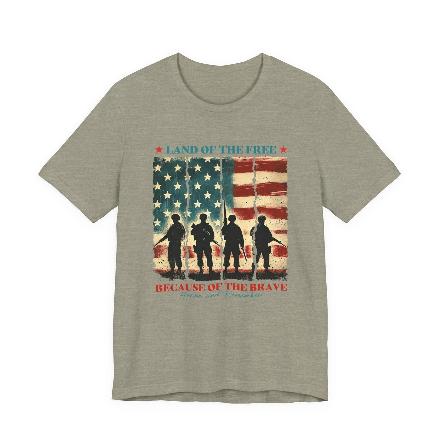 Patriotic 'Land of the Free, Because of the Brave' T-Shirt