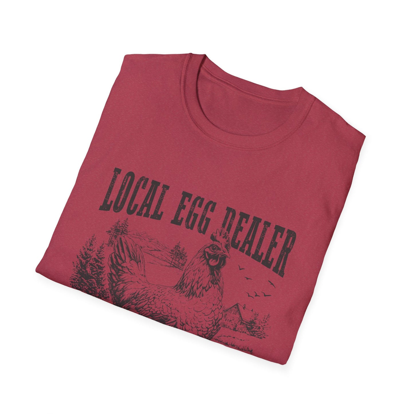 Local Egg Dealer T-Shirt — Vintage Chicken Farm Tee