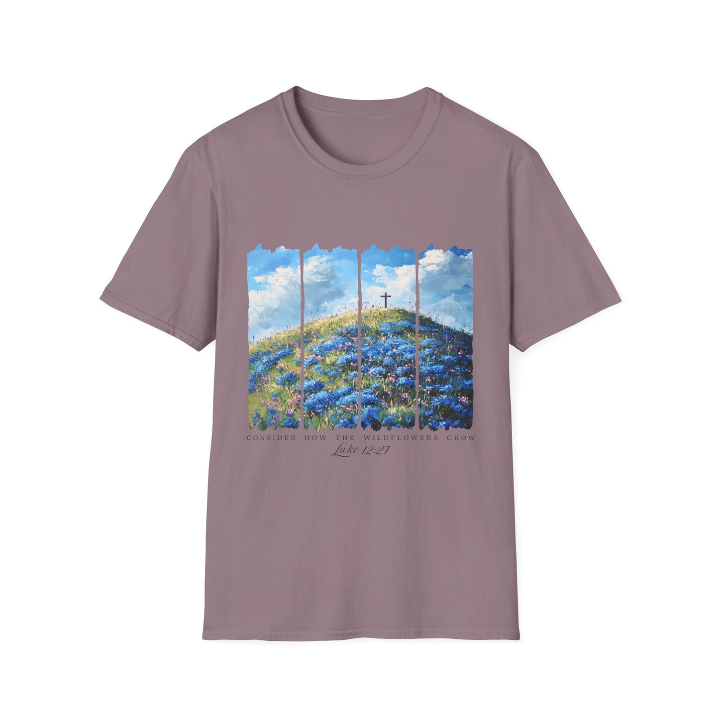 Resurrection Cross Landscape T‑Shirt — Christian Easter Faith Tee