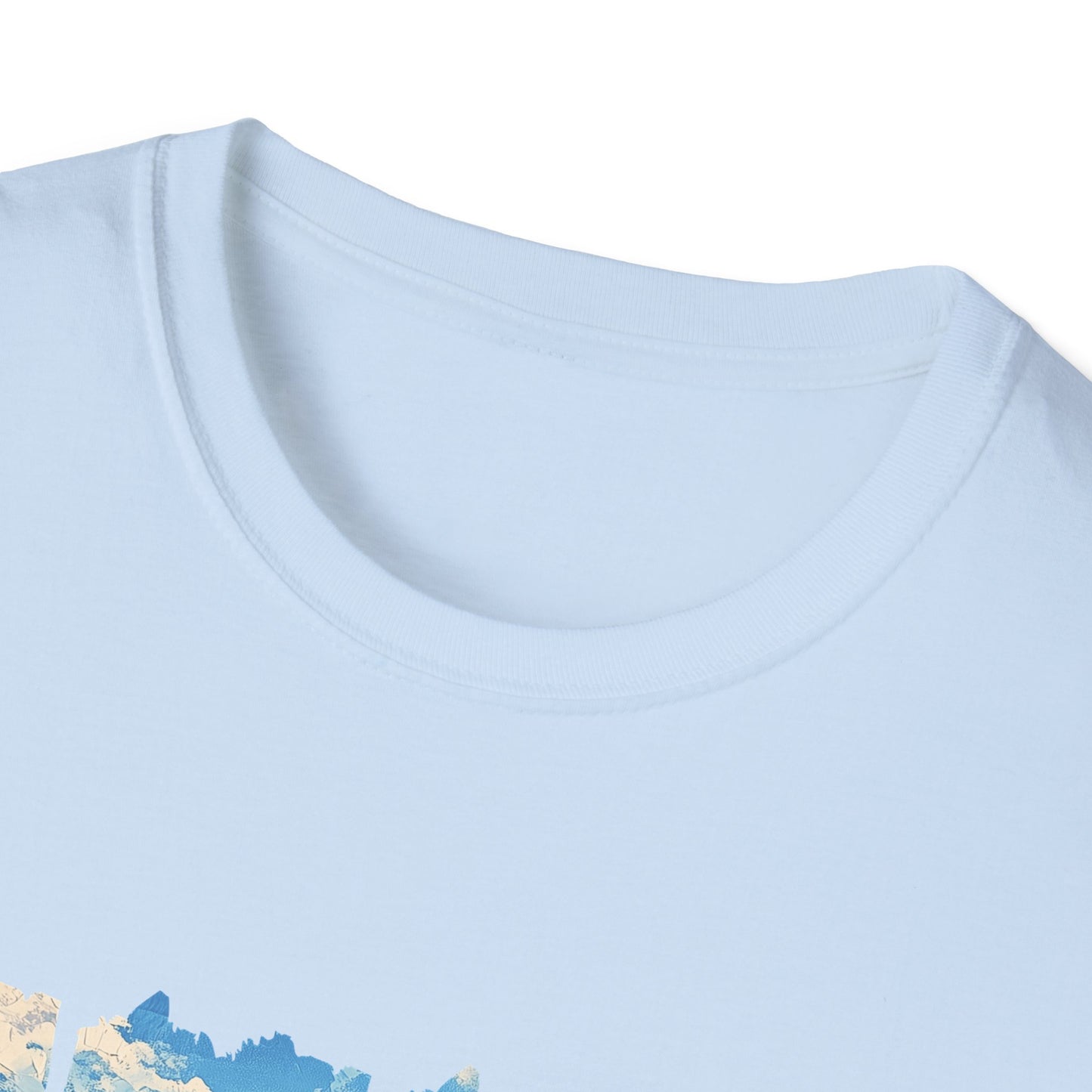Wildflower Hills Scenic Tee — 'Live in It' Landscape Graphic T-Shirt
