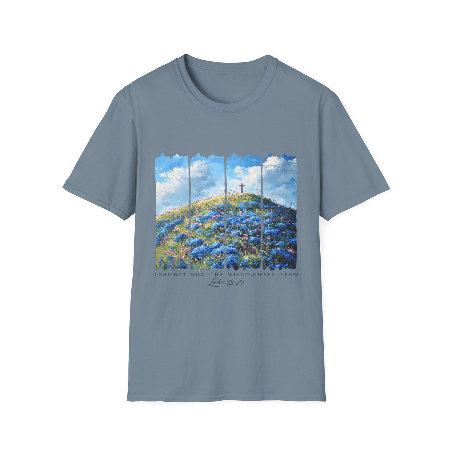 Resurrection Cross Landscape T‑Shirt — Christian Easter Faith Tee