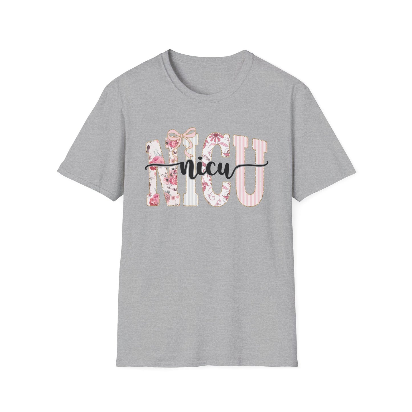 NICU Floral T-Shirt — Support Nurse/Parent Newborn ICU Shirt