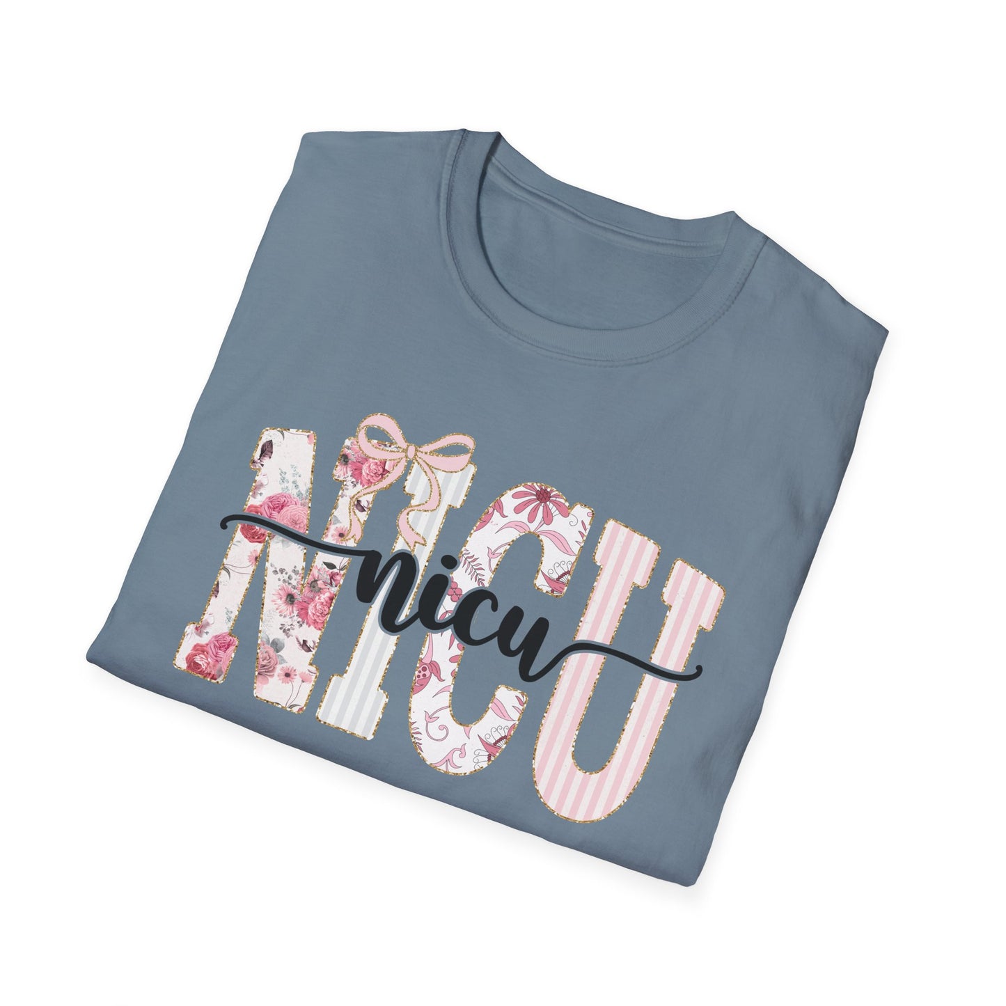 NICU Floral T-Shirt — Support Nurse/Parent Newborn ICU Shirt