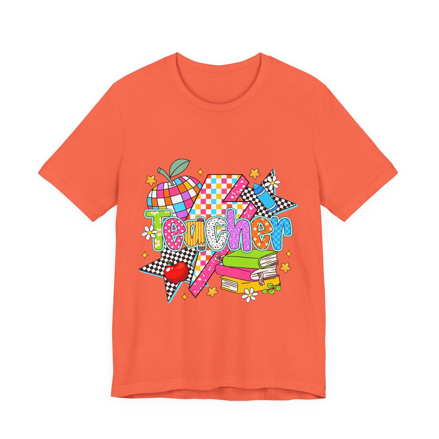Teacher Colorful Doodle Graphic Tee — Back to School Gift for Teachers