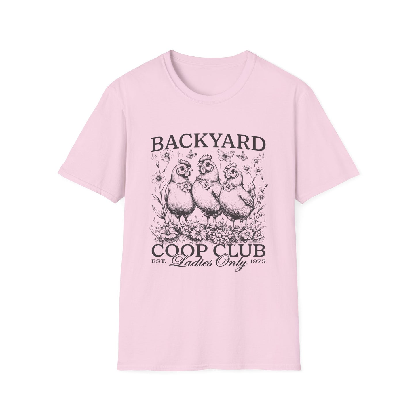Backyard Coop Club T-Shirt — 'Ladies Only' Vintage Chicken Farm Tee
