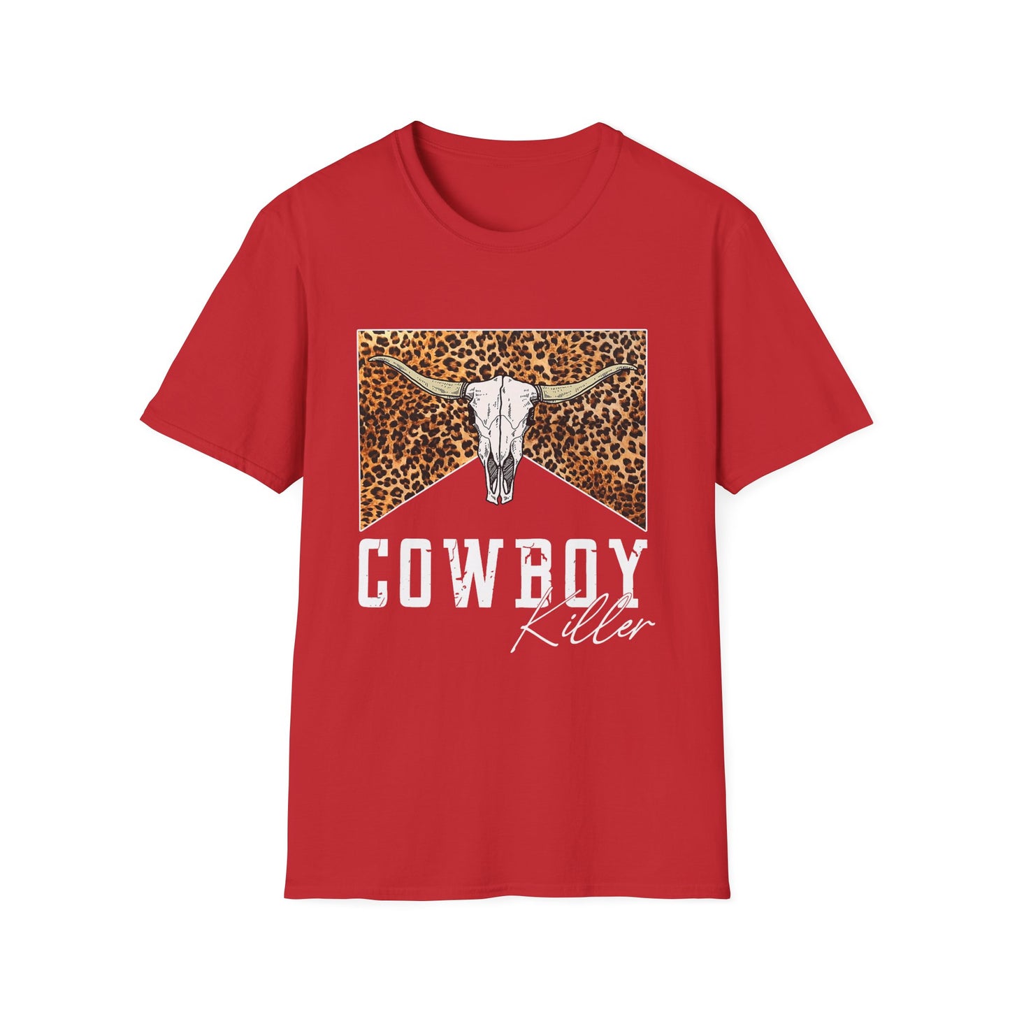 Cowboy Killer Graphic Tee – Leopard Skull Western T-Shirt