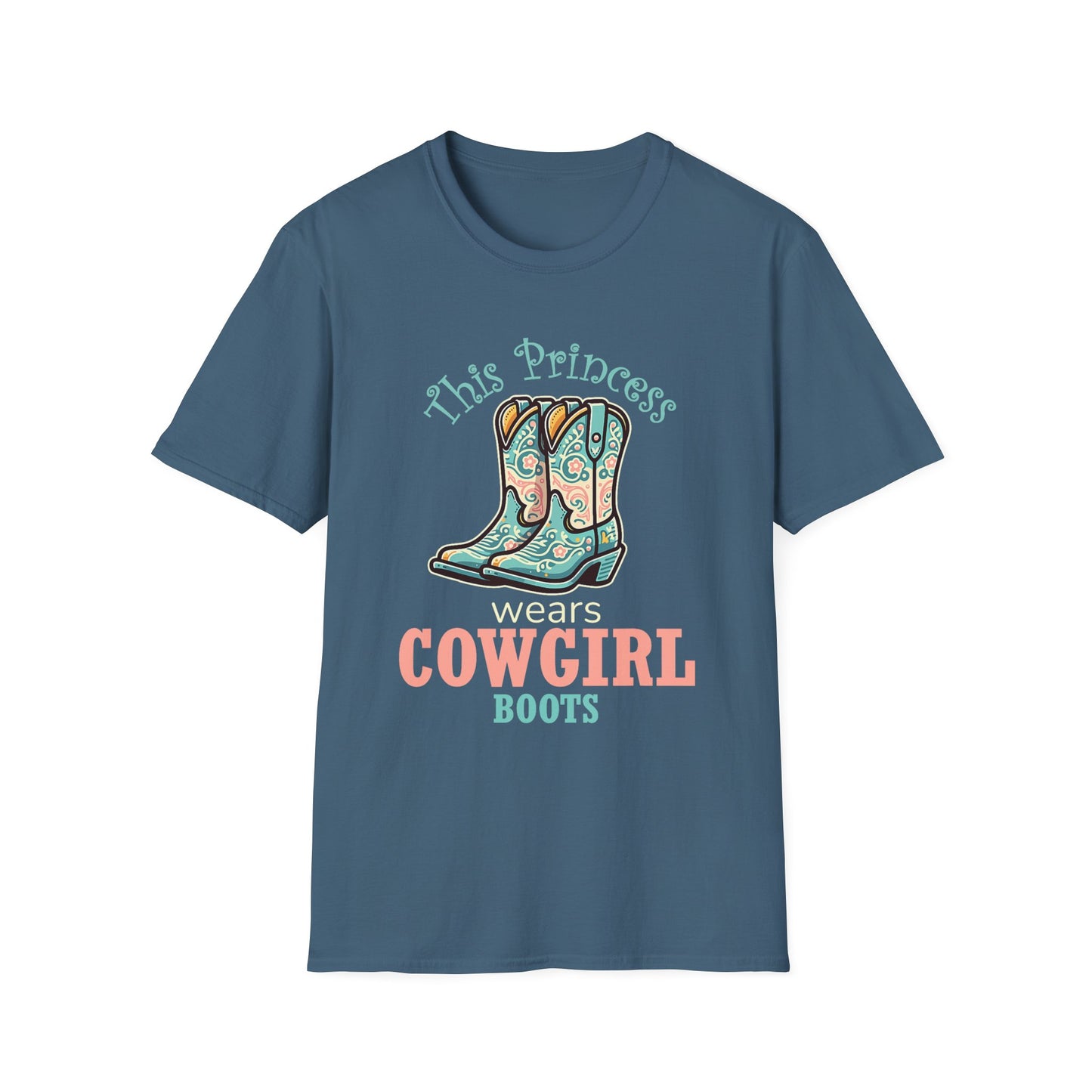 Cowgirl Boots T-Shirt — "This Princess" Western Graphic Tee