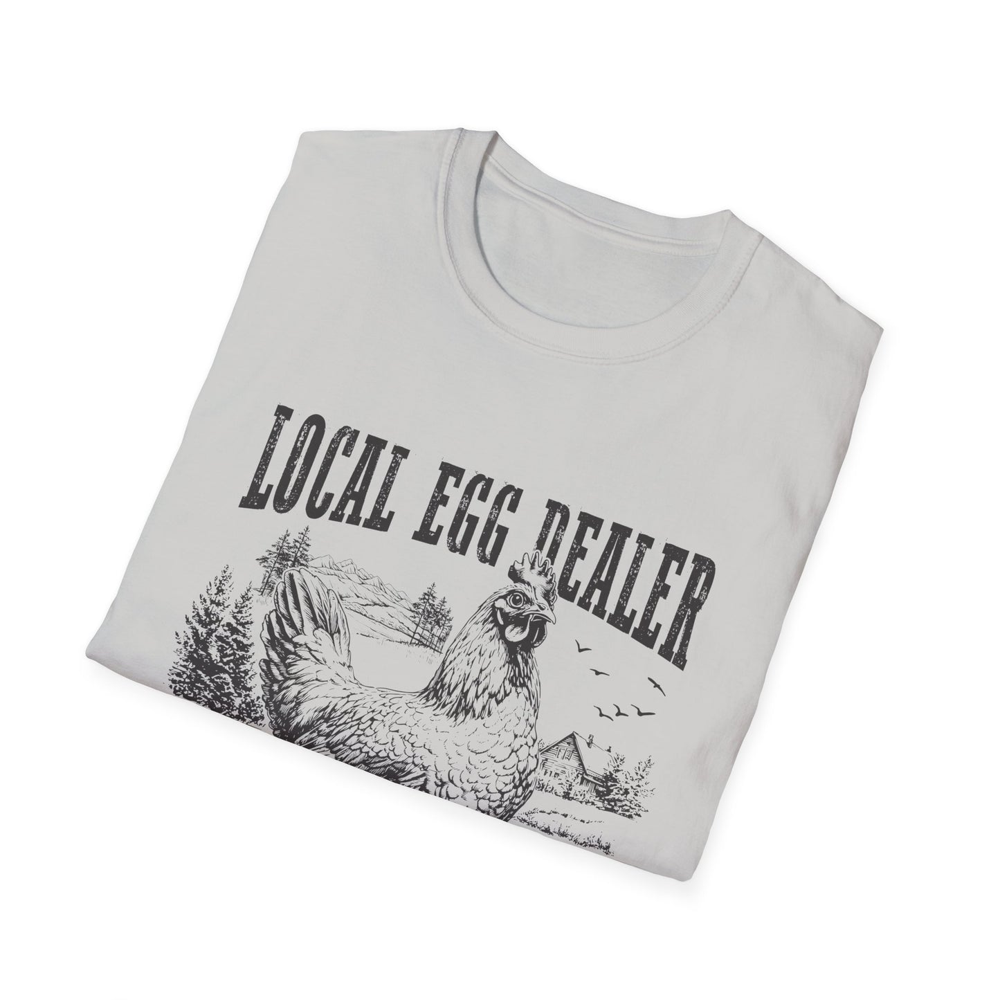Local Egg Dealer T-Shirt — Vintage Chicken Farm Tee