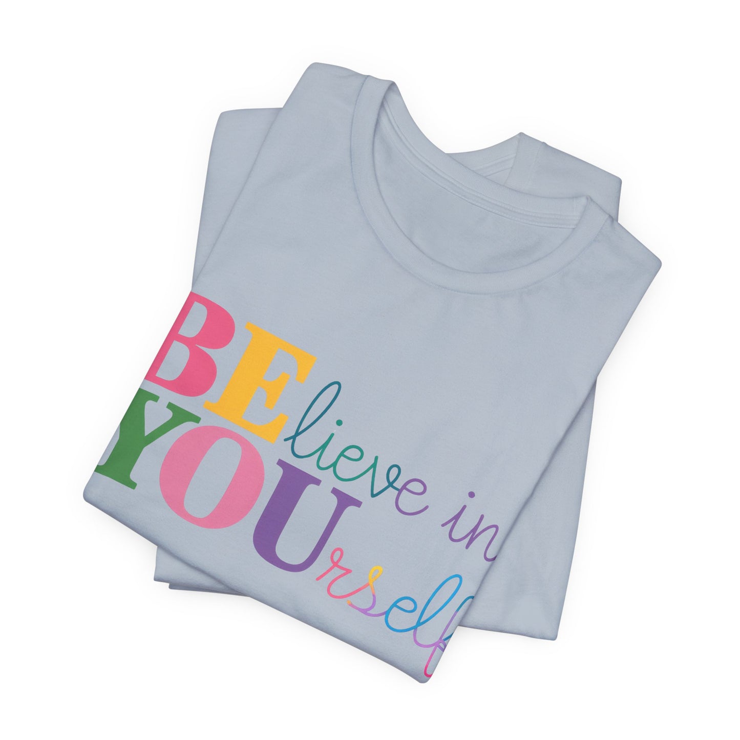 Believe in Yourself Colorblock Tee