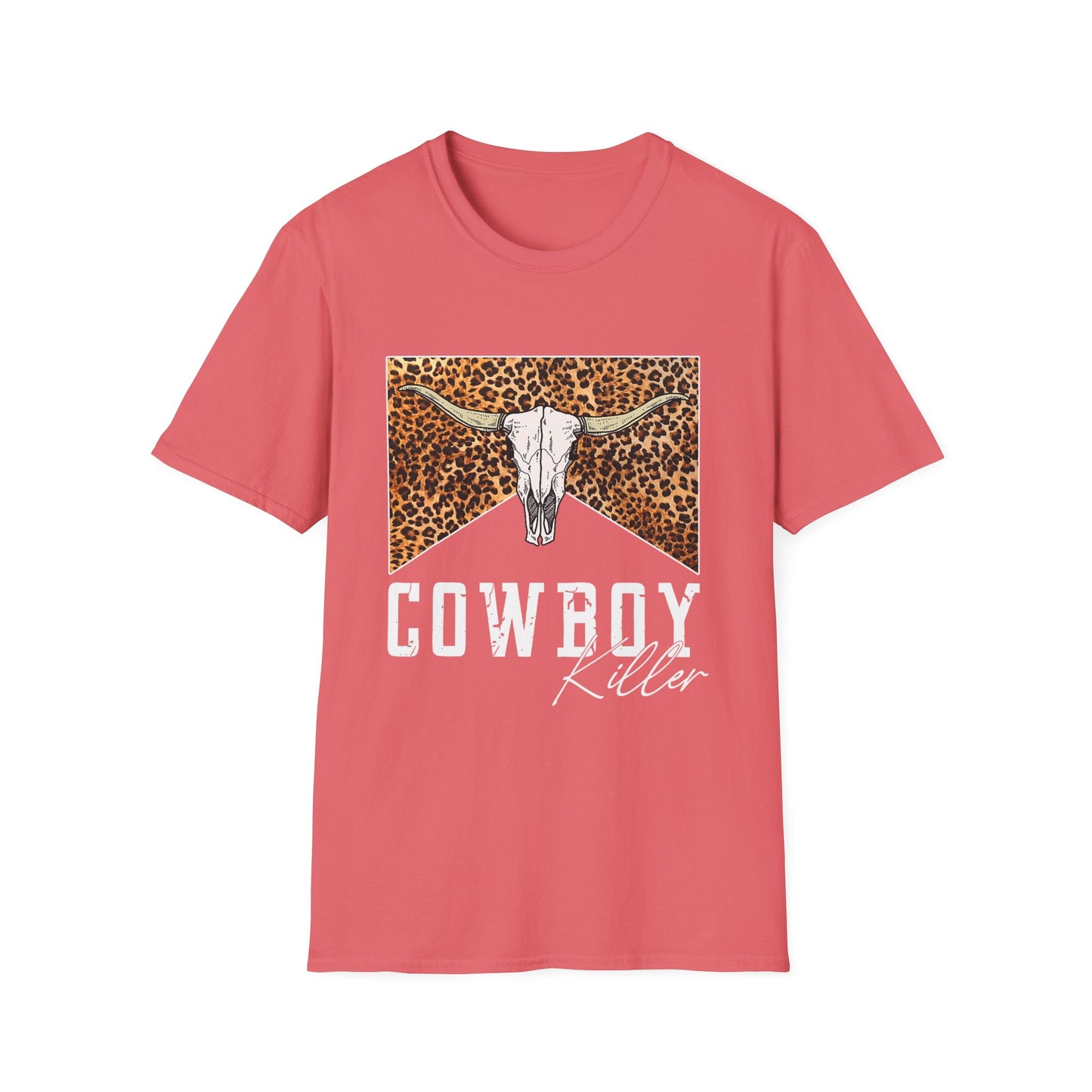 Cowboy Killer Graphic Tee – Leopard Skull Western T-Shirt