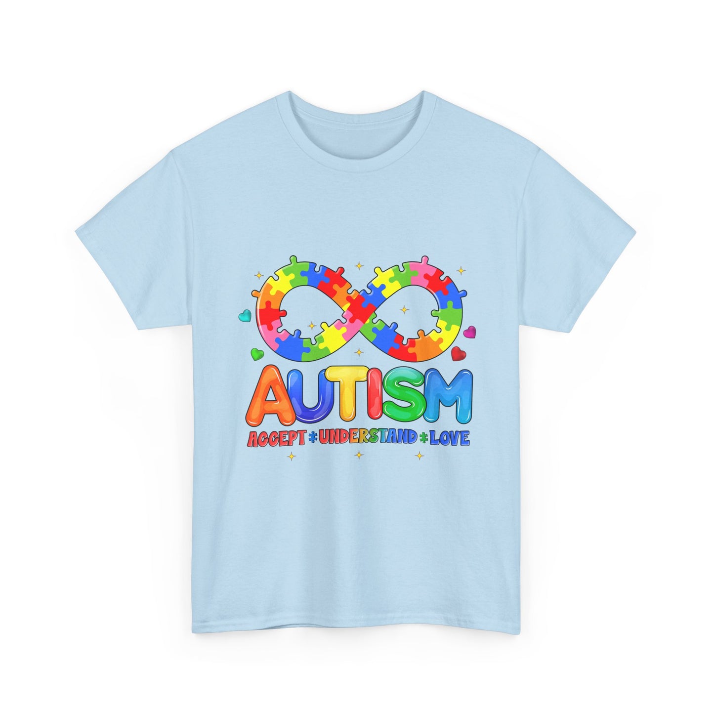 Autism Awareness Puzzle Infinity T-Shirt — Accept Understand Love