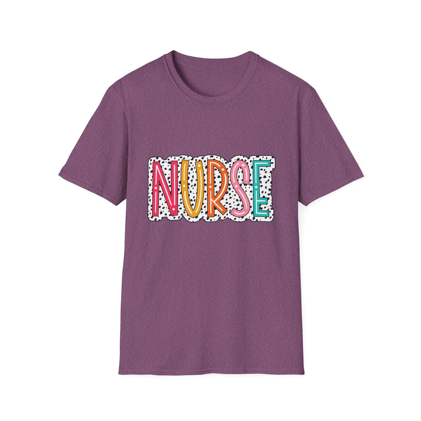 Nurse Colorblock Graphic T-Shirt — Fun Retro Medical Appreciation Tee