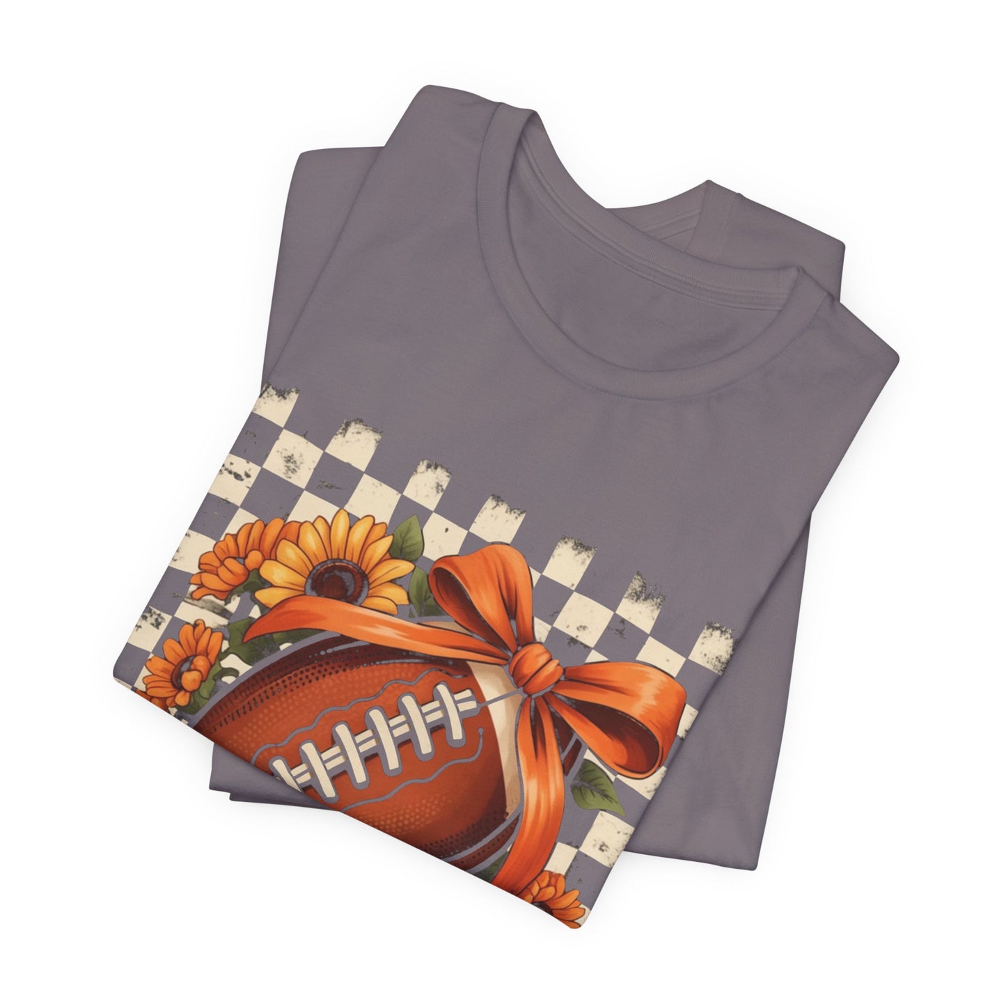 Football Sunflower Tee — Fall Game Day Shirt