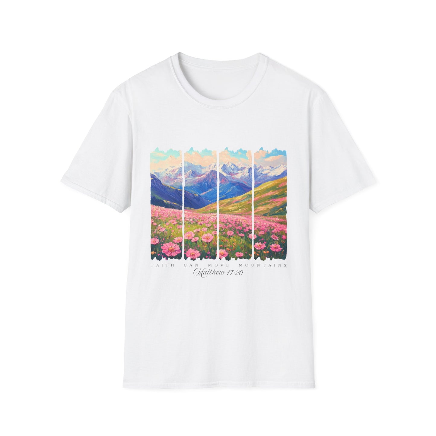 Mountain Wildflower Panel T-Shirt — Colorado 2024 Scenic Nature Tee