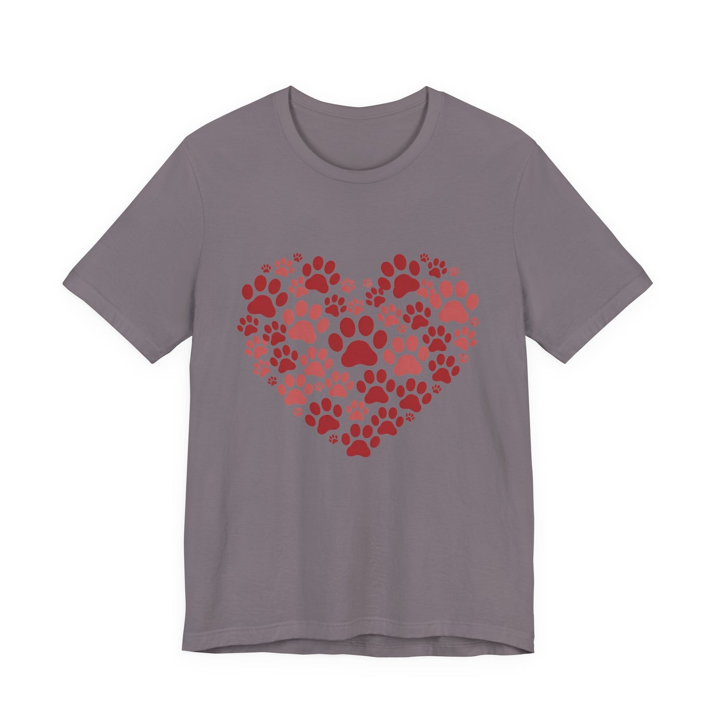 Heart Paw Print T-Shirt — Dog Lover Valentine Tee