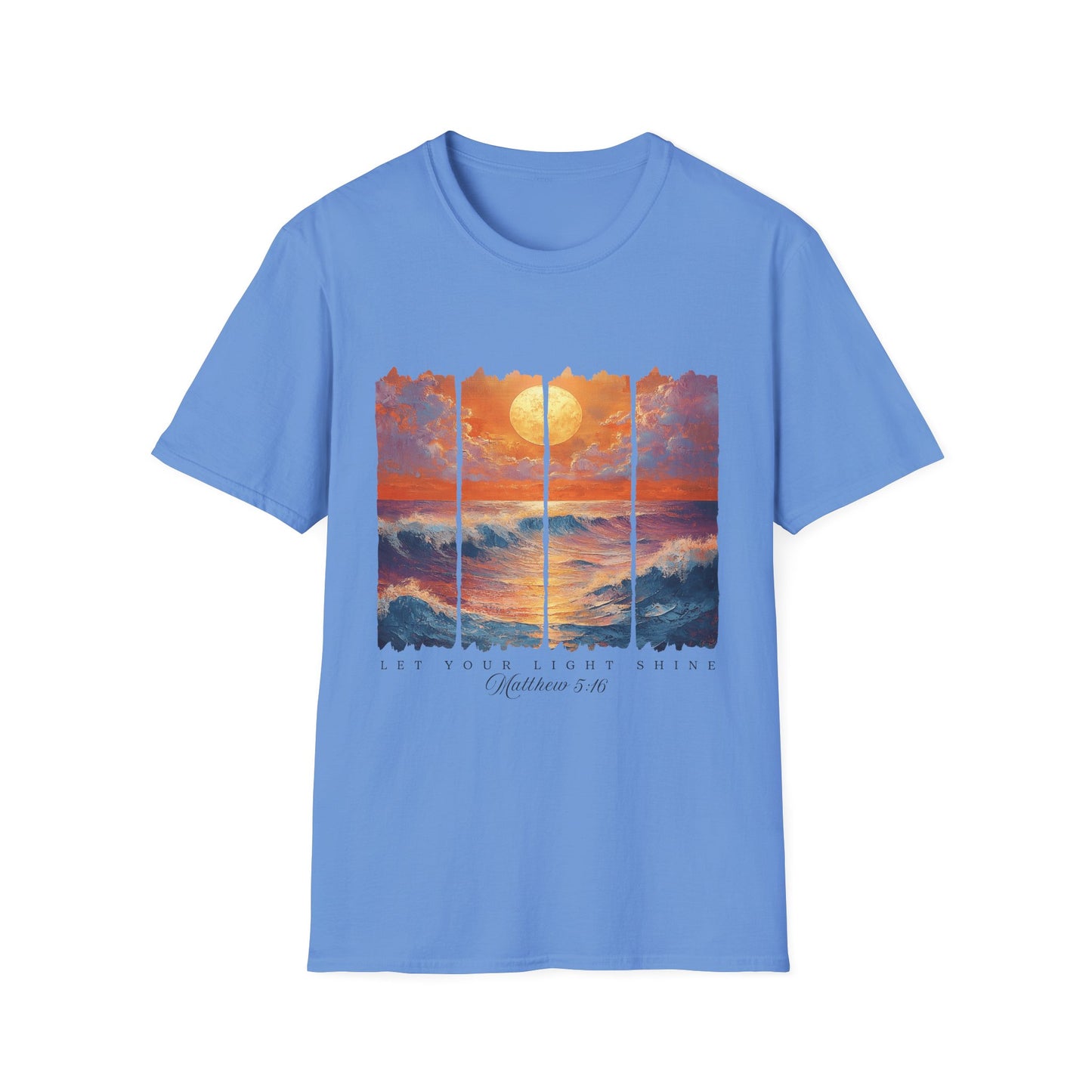 Sunset Ocean Art T-Shirt — Coastal Sunrise Graphic Tee