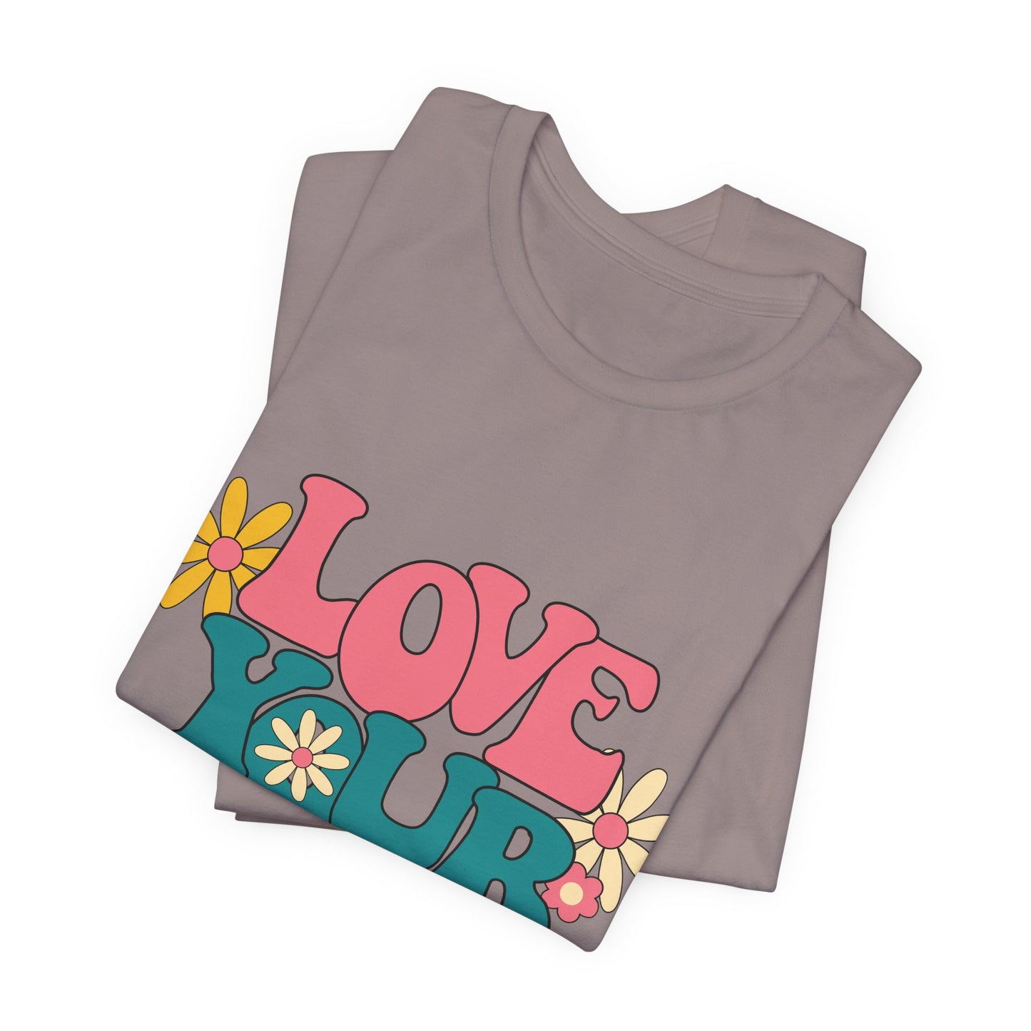 Love Your Self Retro Floral Tee
