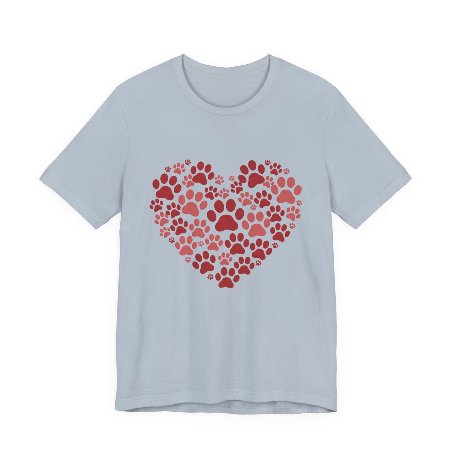 Heart Paw Print T-Shirt — Dog Lover Valentine Tee