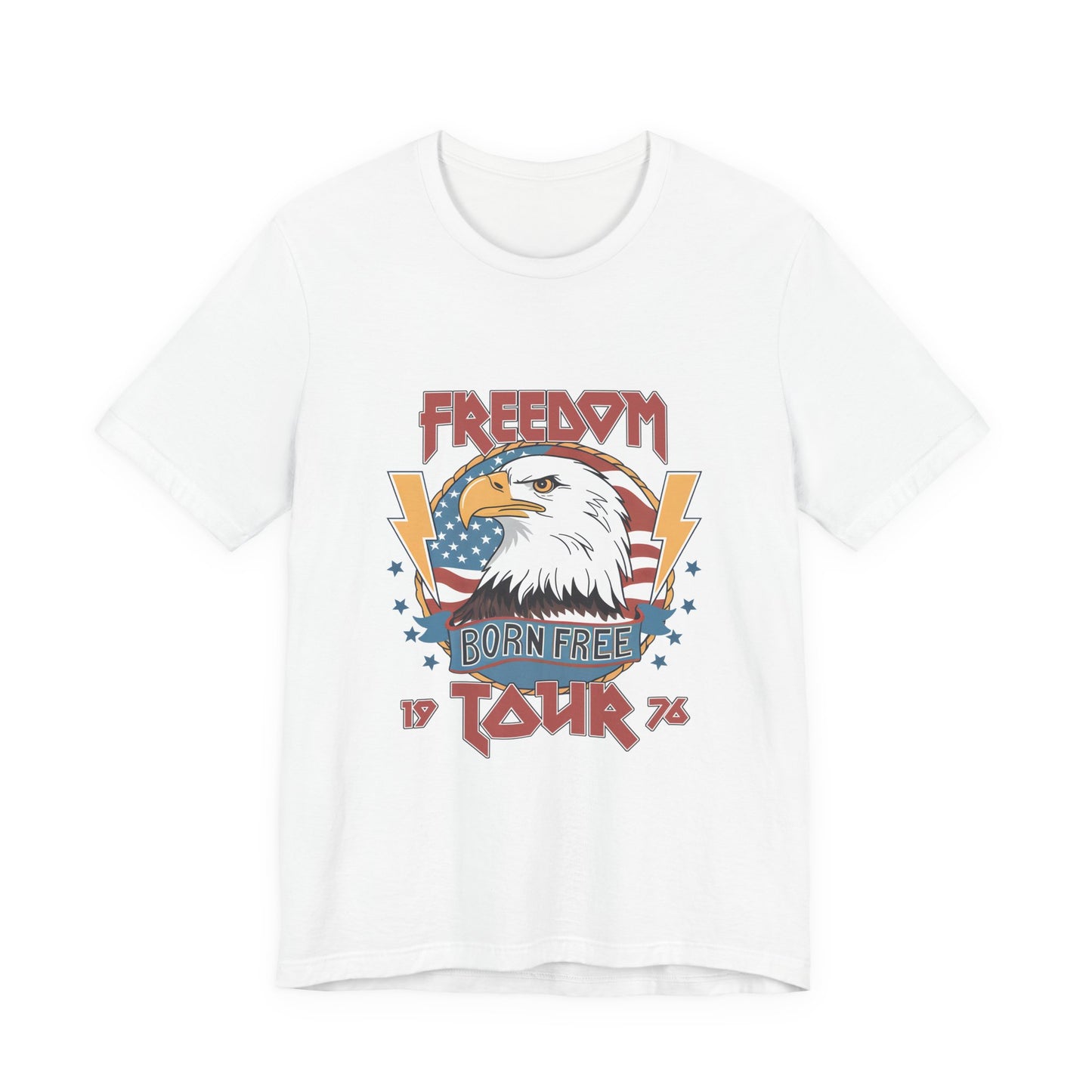 Freedom Born Free Tour Tee — Vintage American Eagle Patriotic T‑Shirt