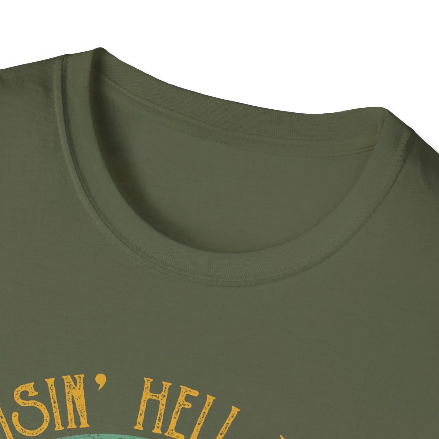 T-Shirt — Raisin' Hell With The Hippies And The Cowboys Vintage Skull Graphic