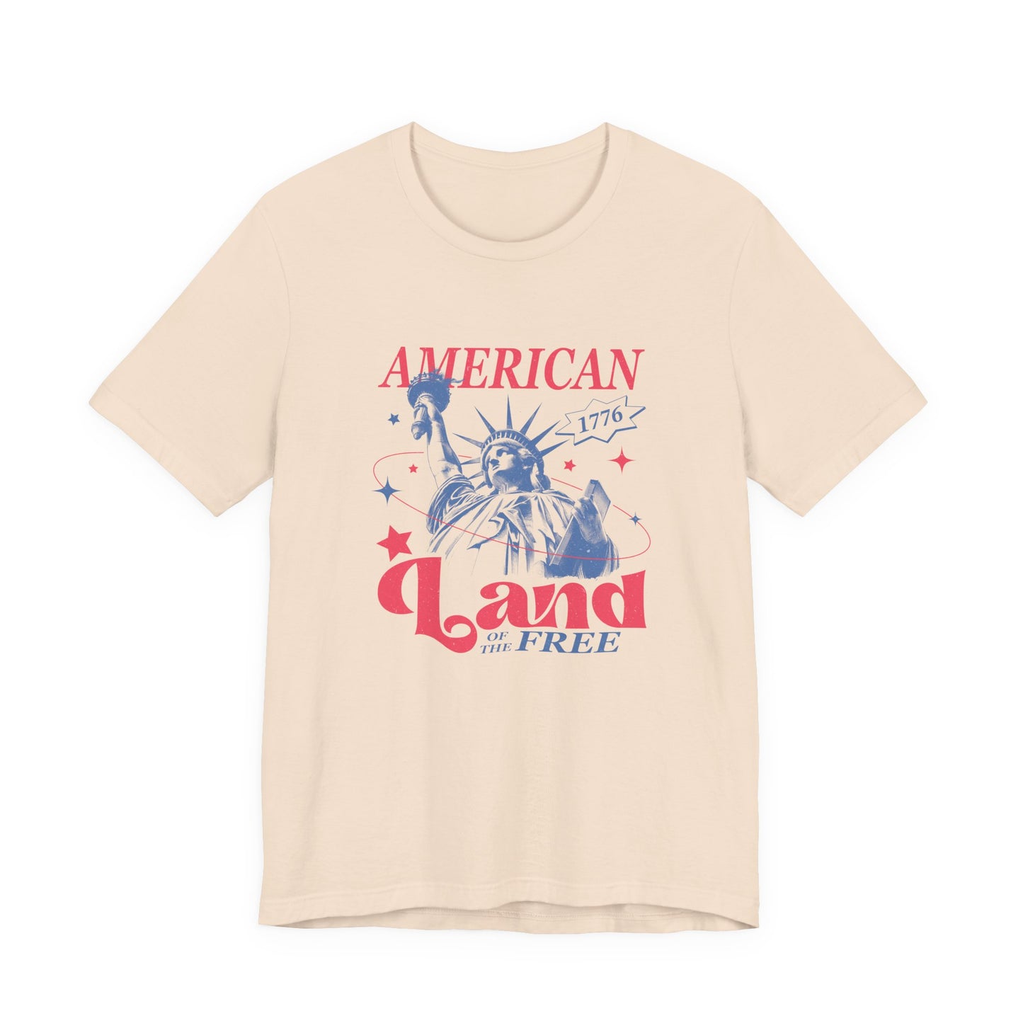 Liberty 'Land of the Free' T‑Shirt — Statue of Liberty Patriotic 1776 Tee