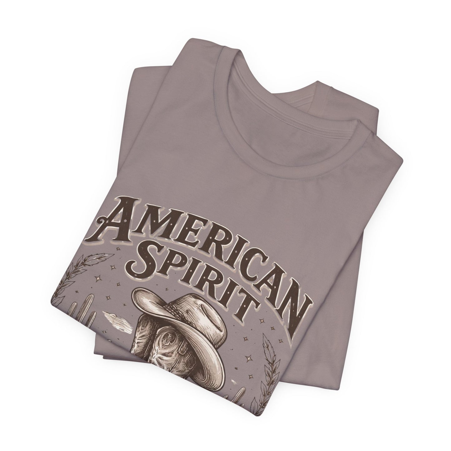 American Spirit Cowboy Tee — Western Boot & Cactus Vintage Graphic T-Shirt