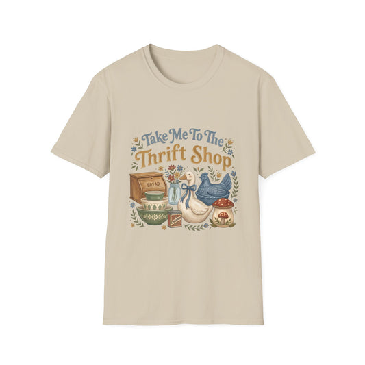 Take Me To The Thrift Shop T-Shirt – Vintage Thrifting Graphic Tee