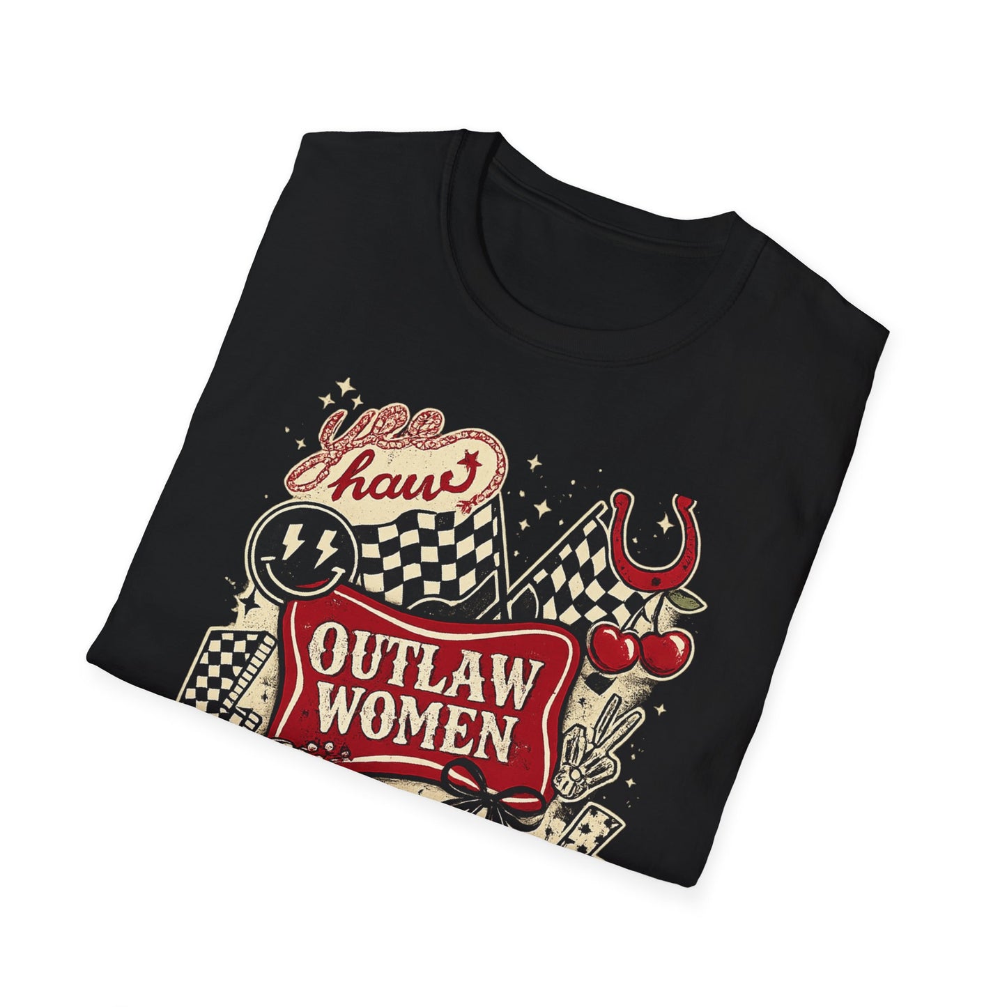 Outlaw Women T-Shirt — Raising Hell Vintage Rockabilly Design