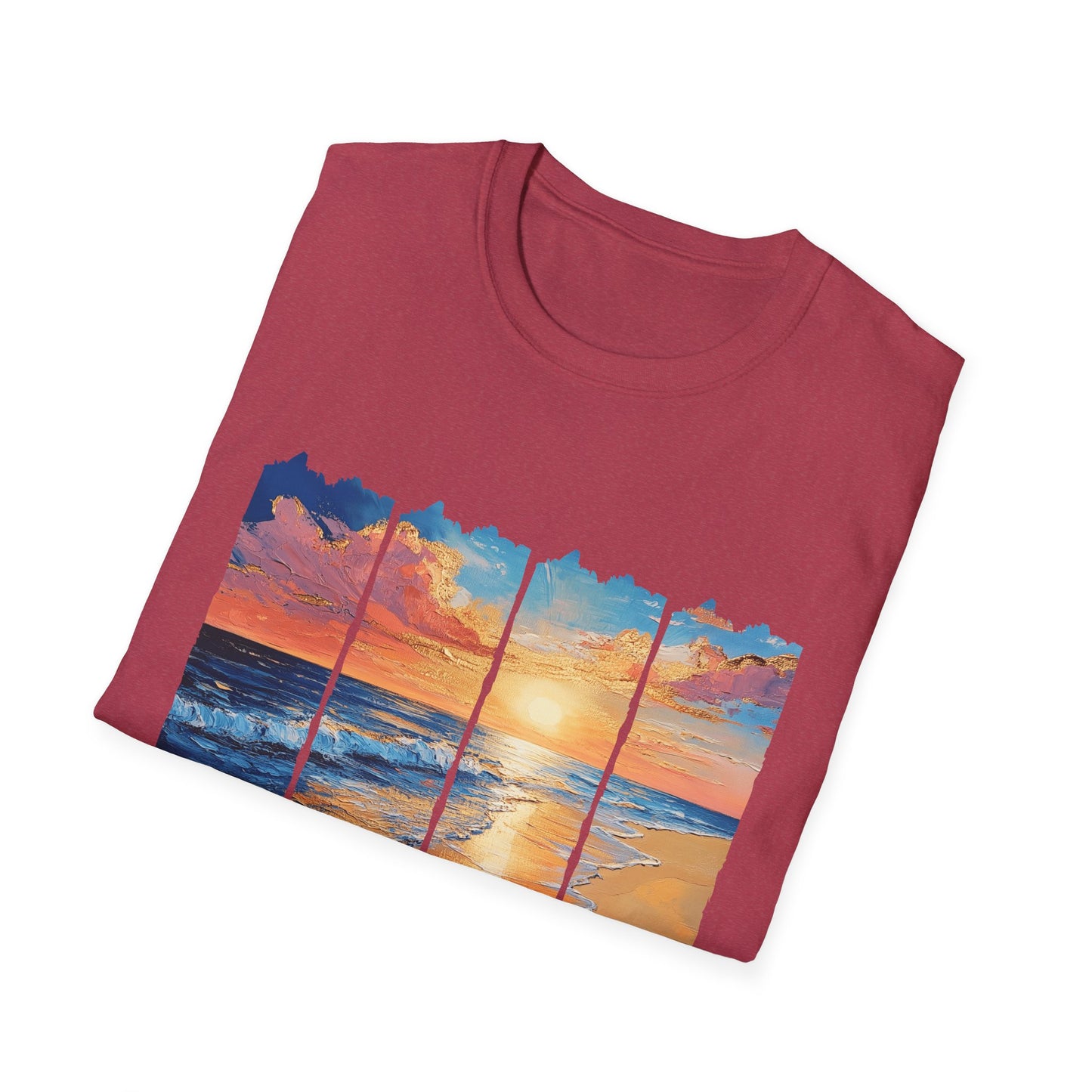 Sunset Beach T-Shirt — Scenic Ocean Sunrise Graphic Tee