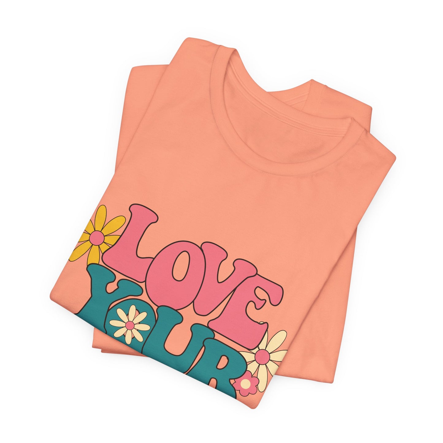 Love Your Self Retro Floral Tee