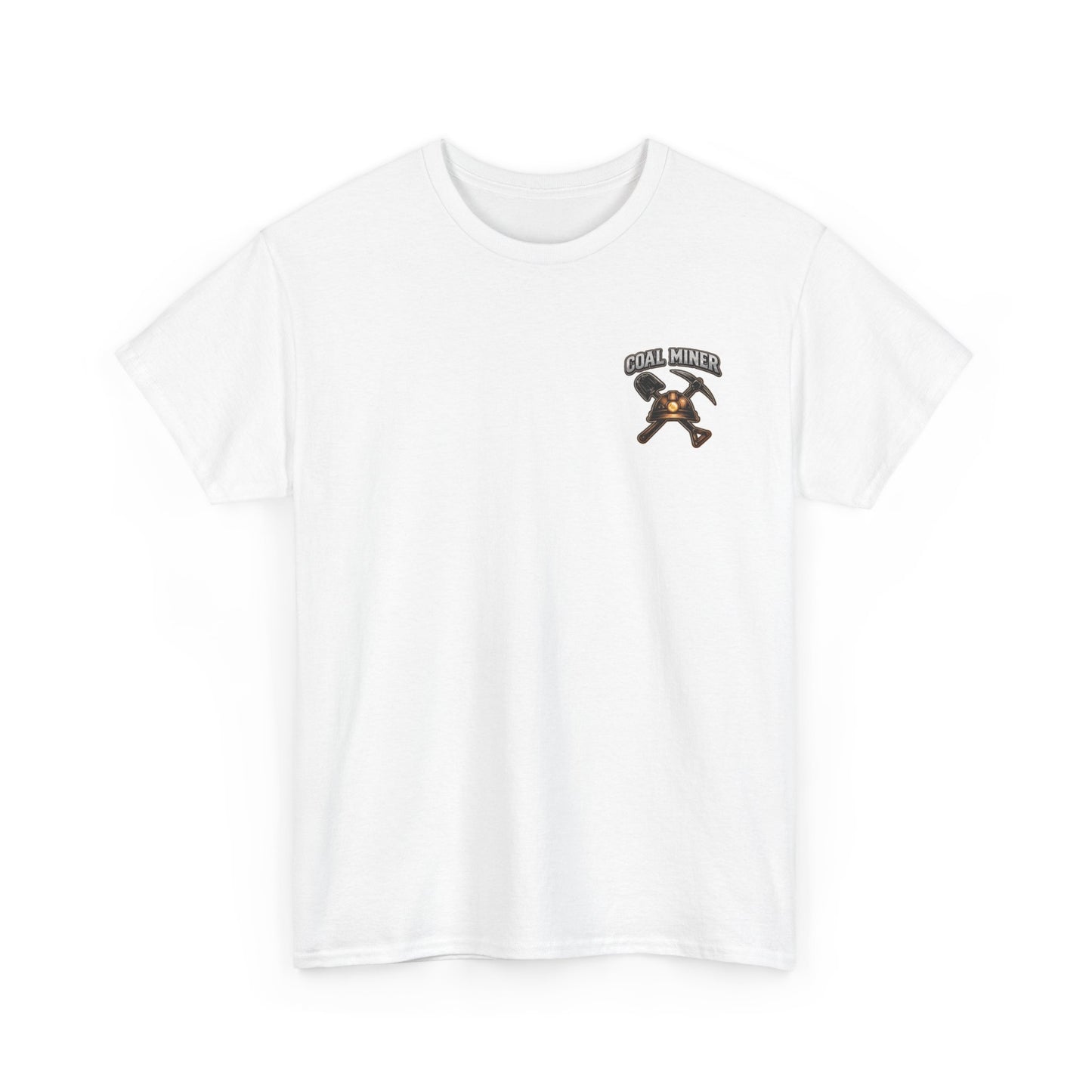 Coal Miner T-Shirt — "Forgotten in the Dark" Skull Hardhat Graphic Tee