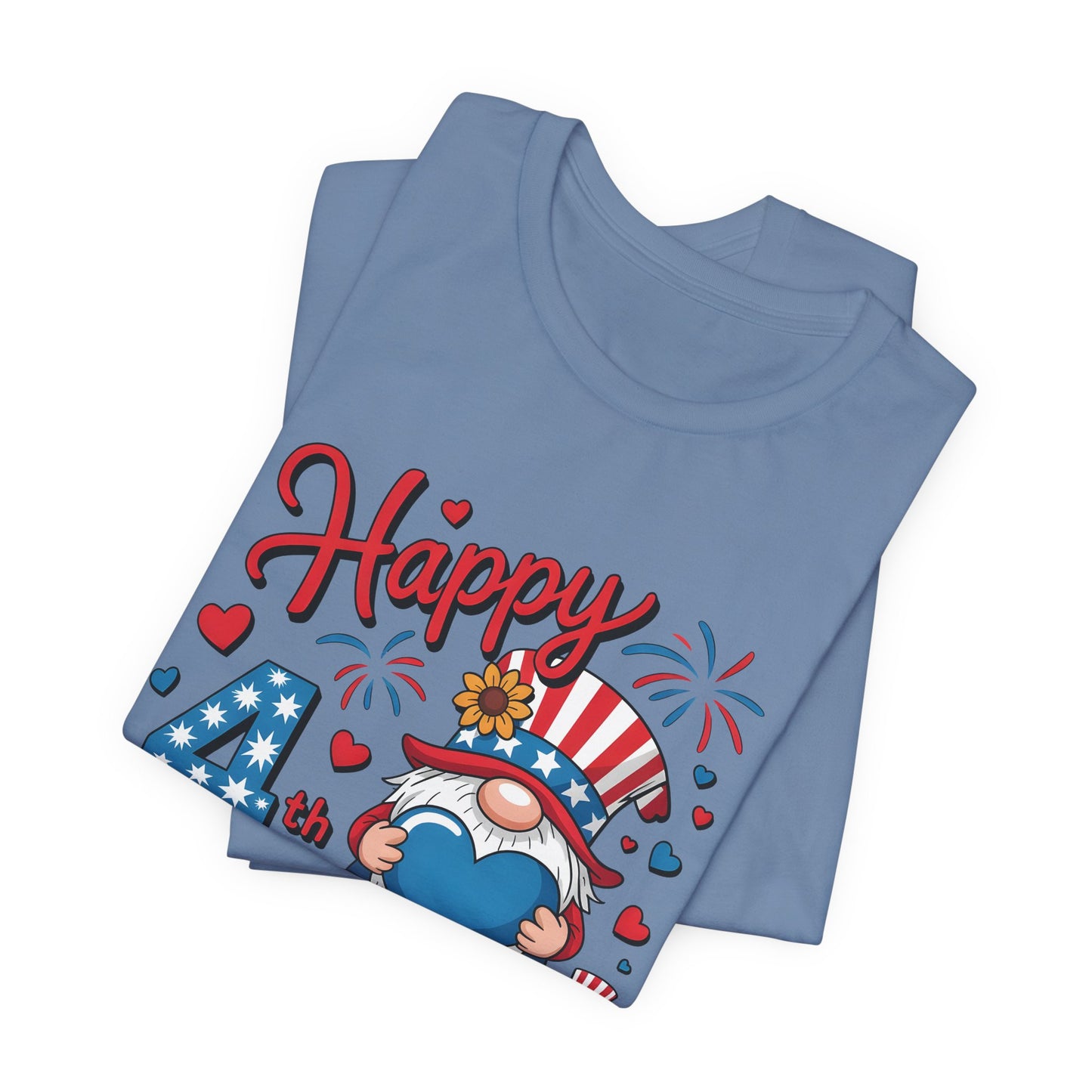 4th of July Gnome T-Shirt – Happy 4th of July Patriotic Tee