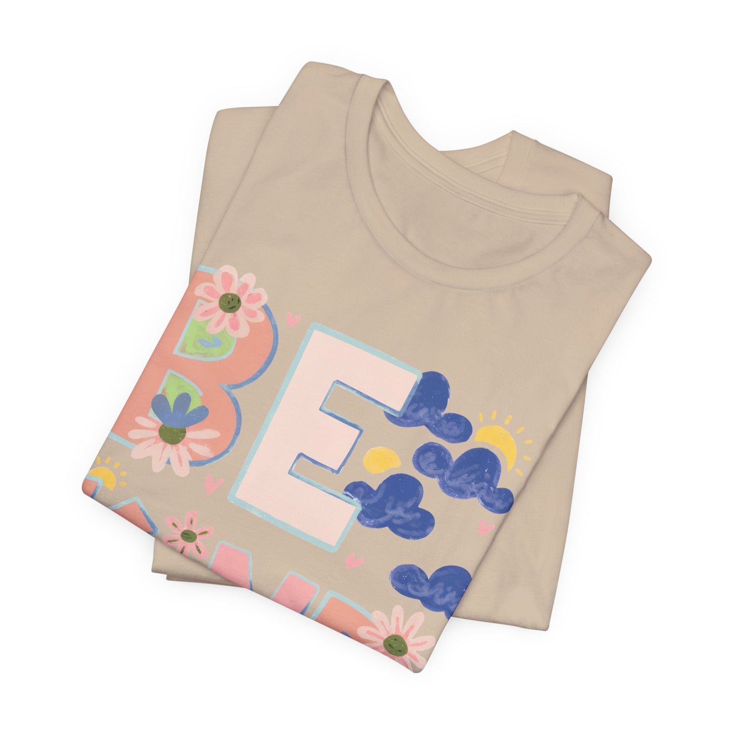 Be Kind Floral Tee — Positive Message Graphic T-Shirt