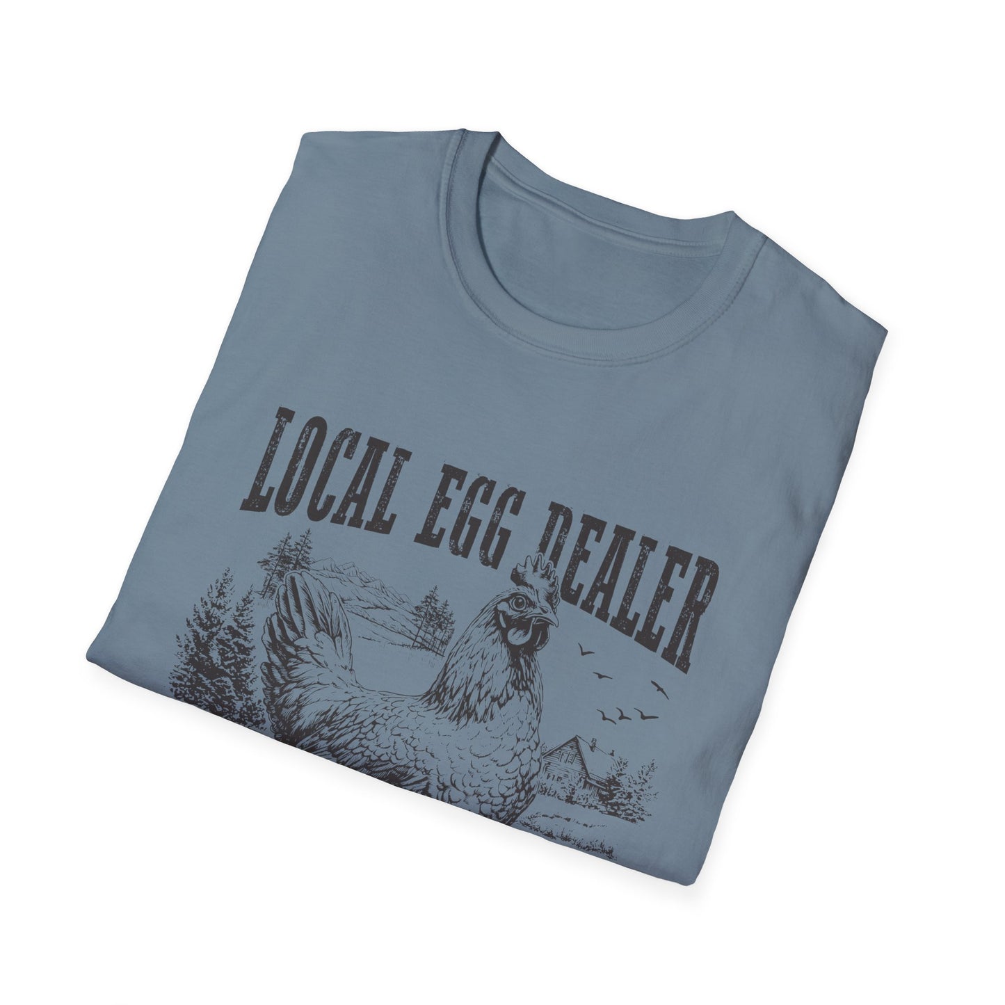 Local Egg Dealer T-Shirt — Vintage Chicken Farm Tee