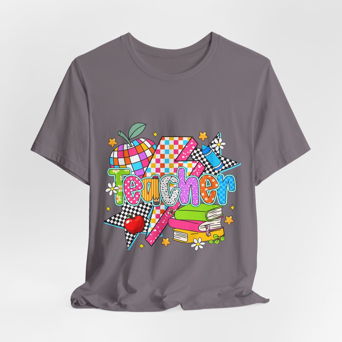 Teacher Colorful Doodle Graphic Tee — Back to School Gift for Teachers