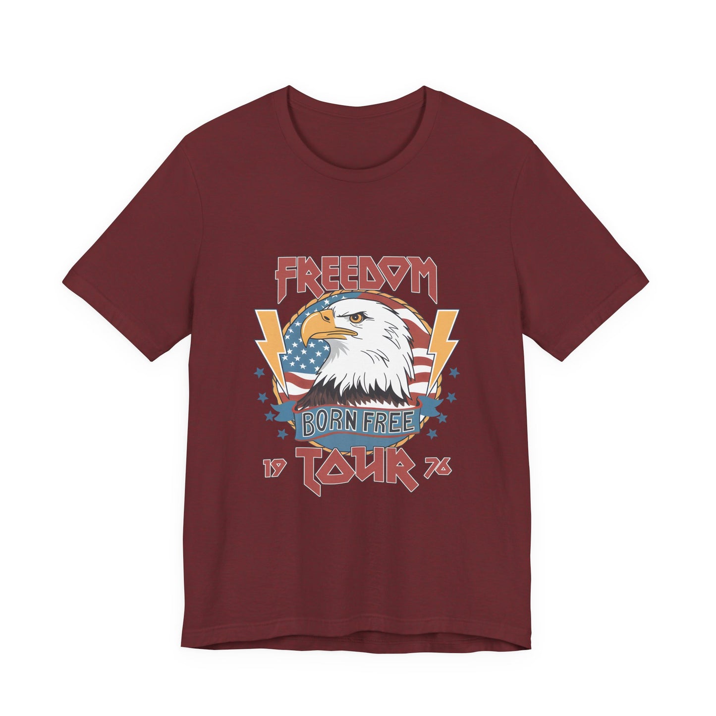 Freedom Born Free Tour Tee — Vintage American Eagle Patriotic T‑Shirt