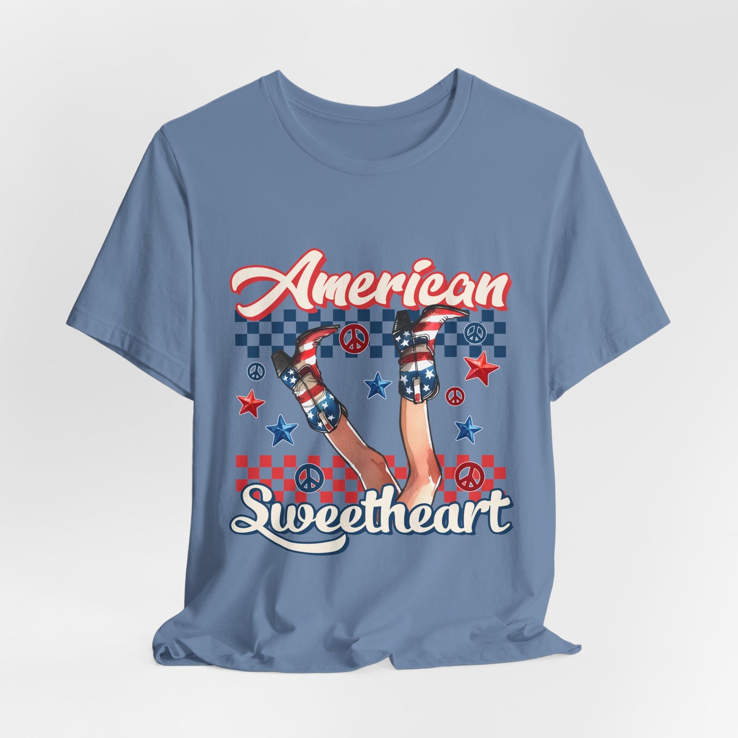 American Sweetheart T-Shirt — Retro Patriotic 4th of July Tee