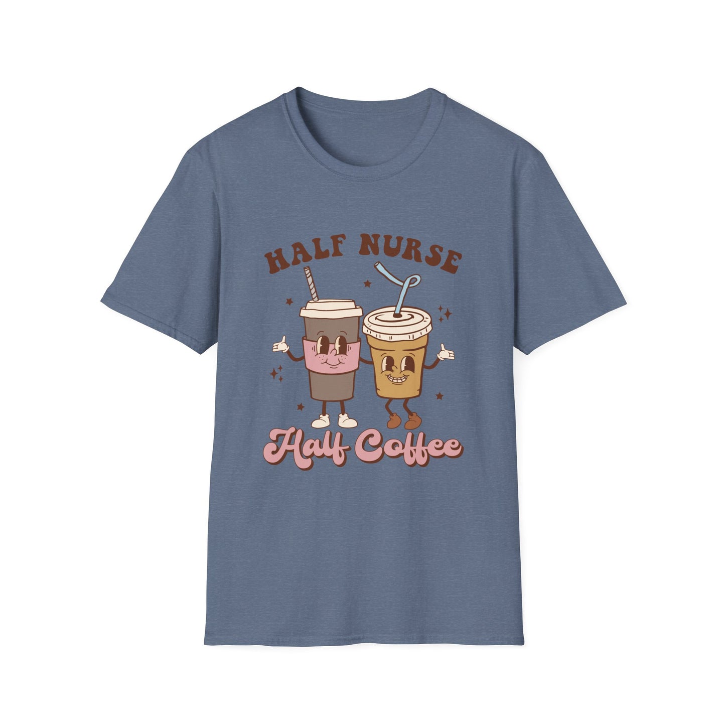 Half nurse half coffeeUnisex Softstyle T-Shirt