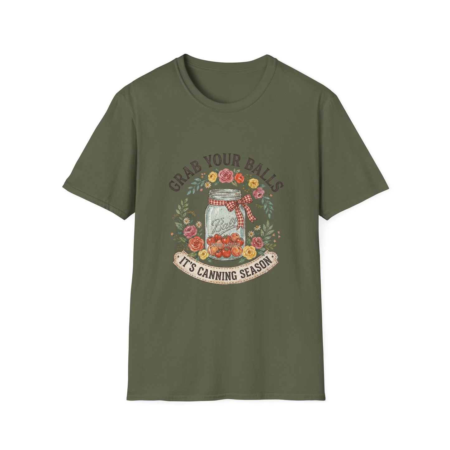 Grab Your Balls Mason Jar Canning T-Shirt — It's Canning Season Vintage Kitchen Tee