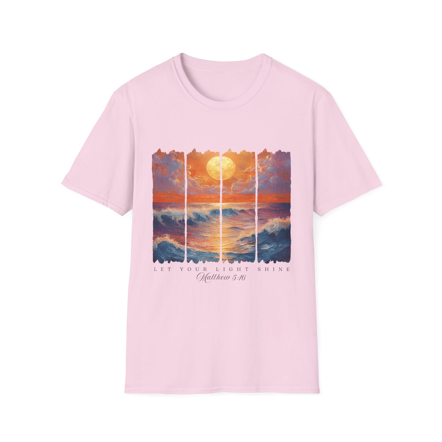 Sunset Ocean Art T-Shirt — Coastal Sunrise Graphic Tee