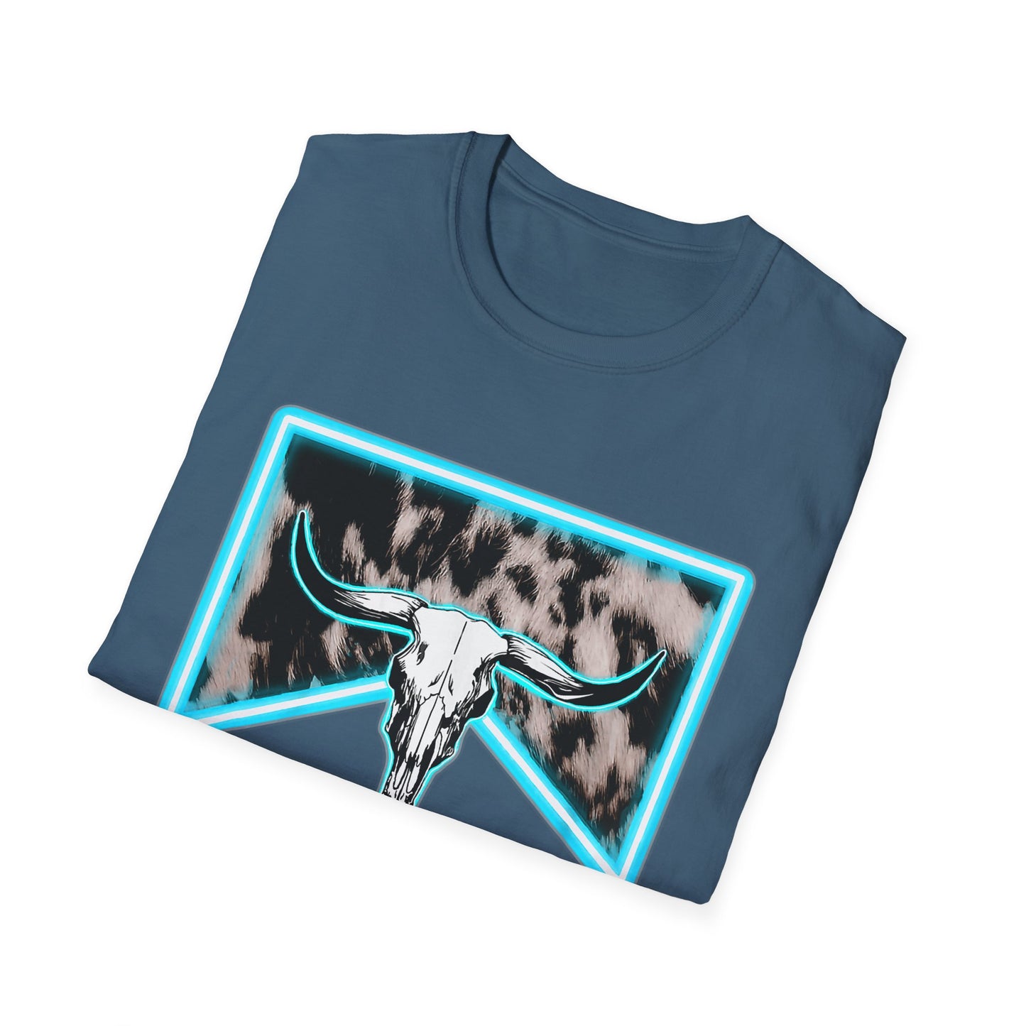 Wranglin Mama Tee — Western Cow Skull Graphic T-Shirt for Moms