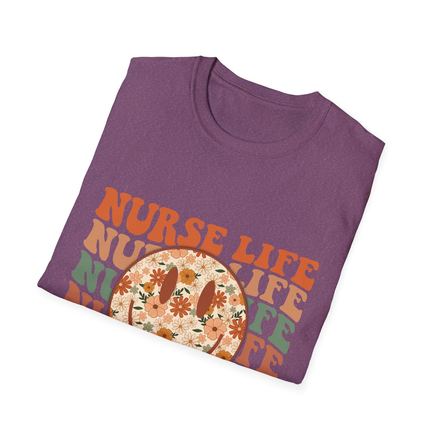 Nurse Life Floral Pizza T-Shirt