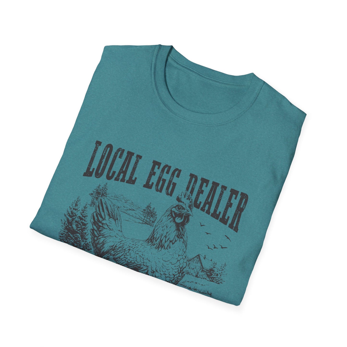Local Egg Dealer T-Shirt — Vintage Chicken Farm Tee