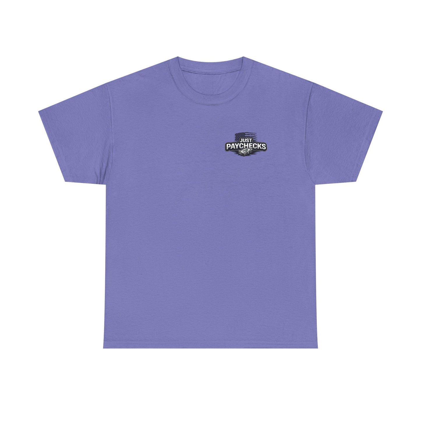 Truck Driver T-Shirt — "No Handouts Just Paychecks" Patriotic Semi-Truck Tee