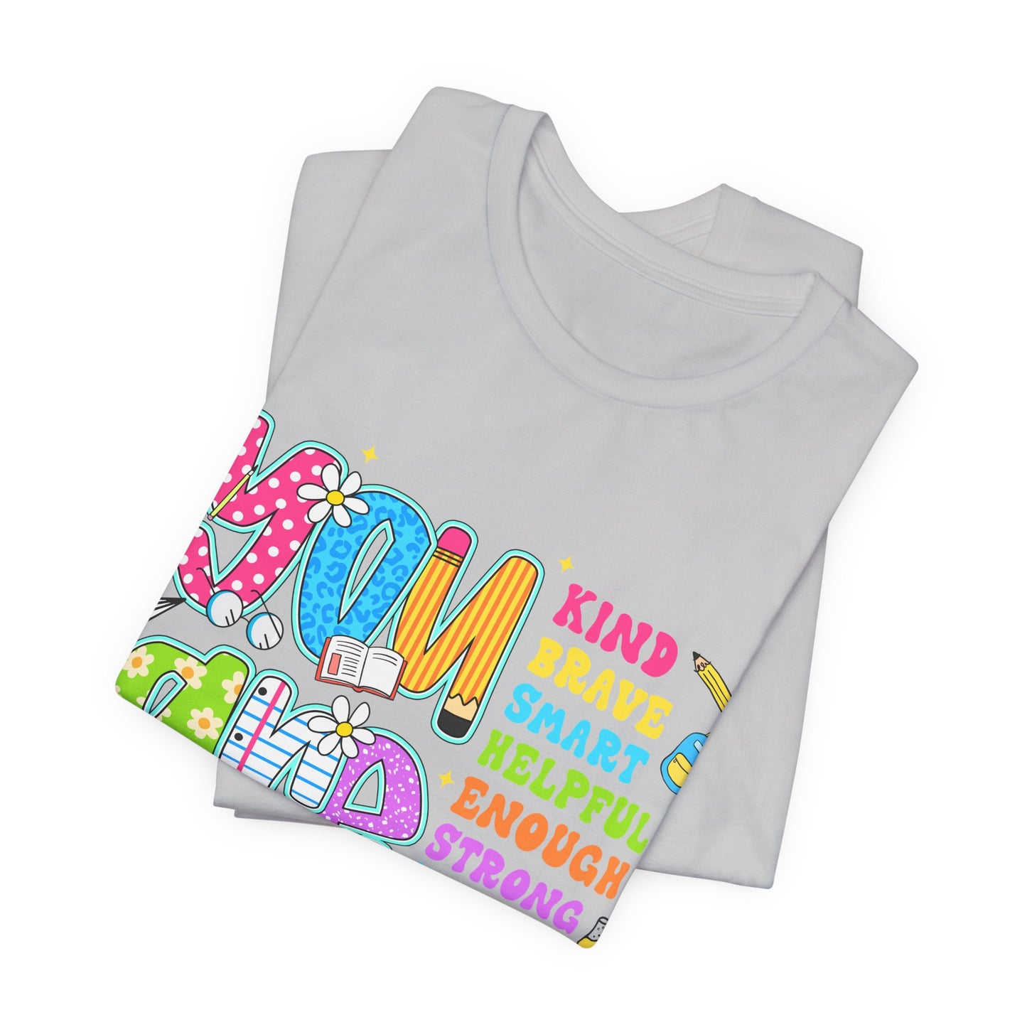 You Are Loved Kids T-Shirt — Colorful Positive Affirmation Tee (You Are Kind, Brave, Smart)